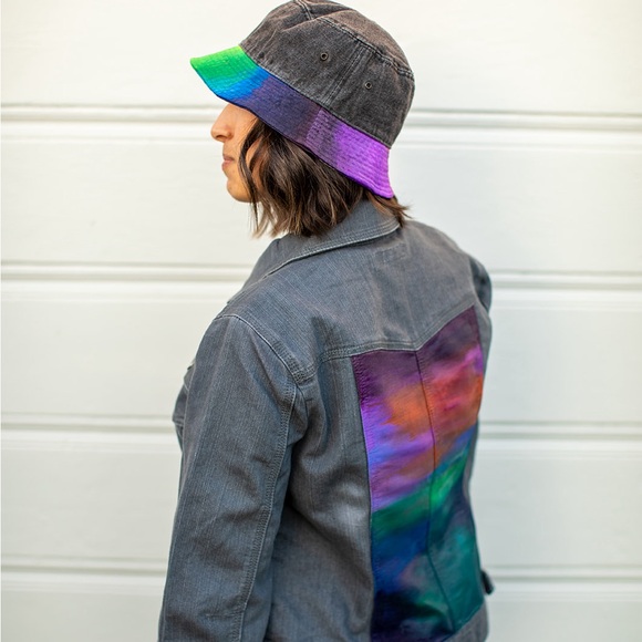 Hand Painted Denim Jacket - Picture 3 of 9